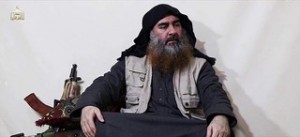 公開された「イスラム国」（ＩＳ）の最高指導者バグダディ容疑者とされる男の映像